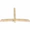 Ekena Millwork Bellingham Rough Sawn Timber Gable Bracket, Douglas Fir, 96"W x 64"H x 6"D x 6"F, 16/12 Pitch GBW096X64X0606BEL00RDF - alternate 3